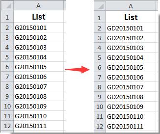 Hướng dẫn cách thêm văn bản vào giữa các cell sử dụng công thức và mã VBA